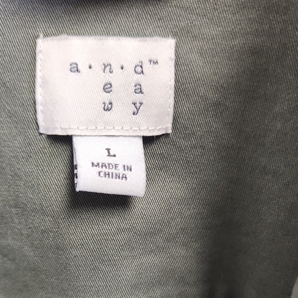 a new day Olive Utility Jacket with Embellished Pockets - Picture 2 of 5